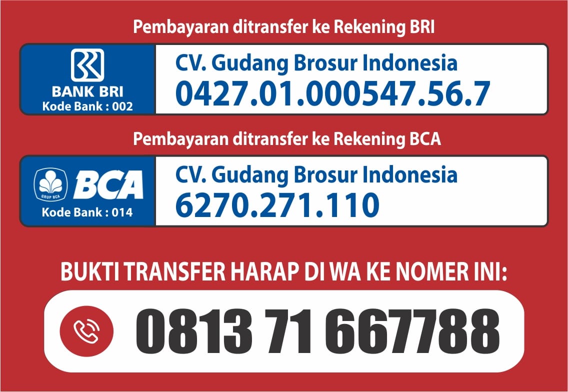 Price & Payment CV. Percetakan Gudang Brosur Price & Payment CV. Percetakan Gudang Brosur